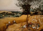 BRUEGEL, Pieter the Elder The Corn Harvest (mk08) oil on canvas